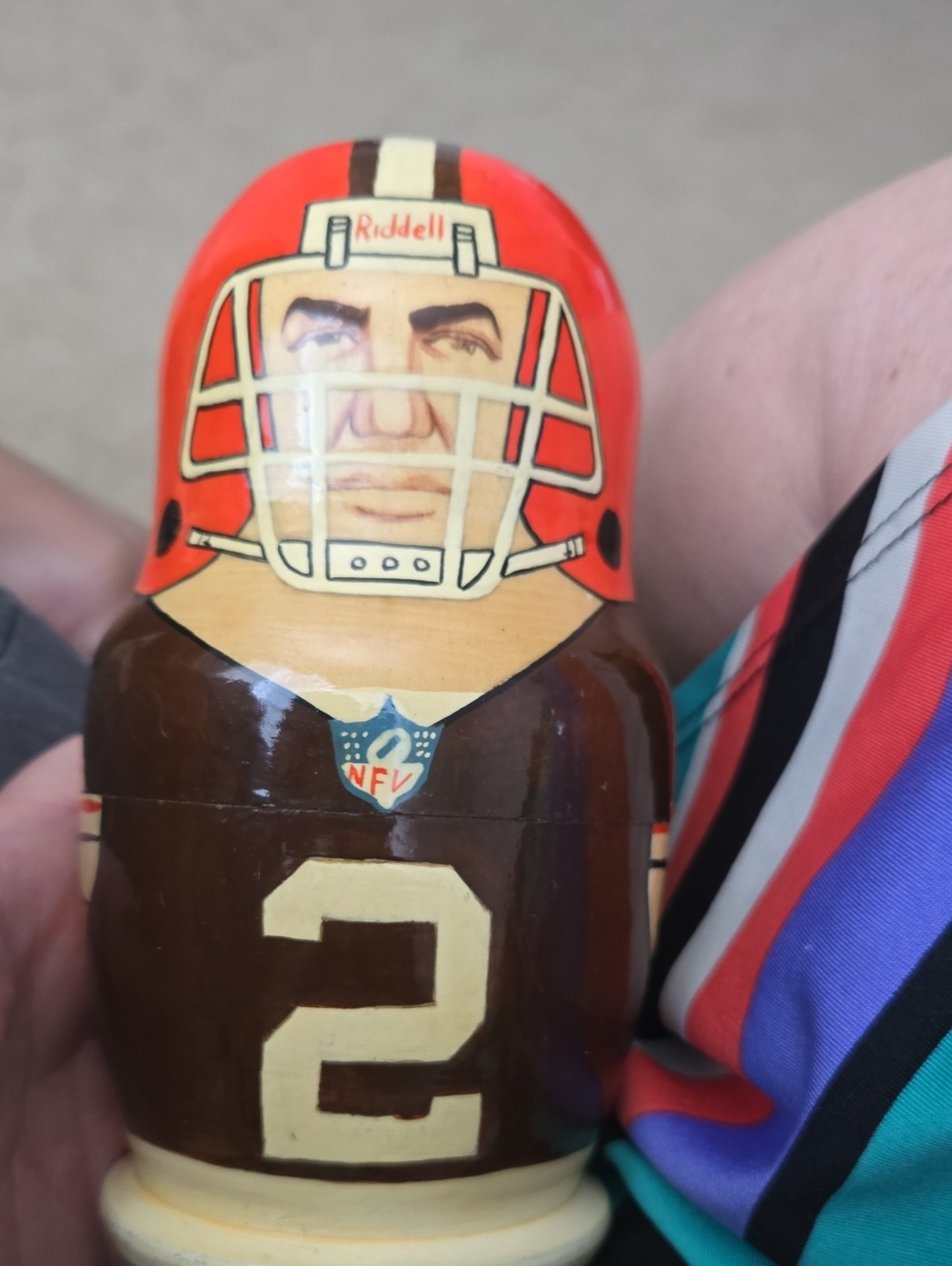 COLLECTABLE Football Player Nesting Doll - Cleveland Browns.